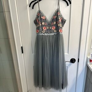 Never worn - beautiful embroidered and tulle Needle & Thread Dress